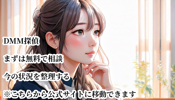 DMM探偵で無料相談し、信用調査や不安な状況を整理する案内バナー画像