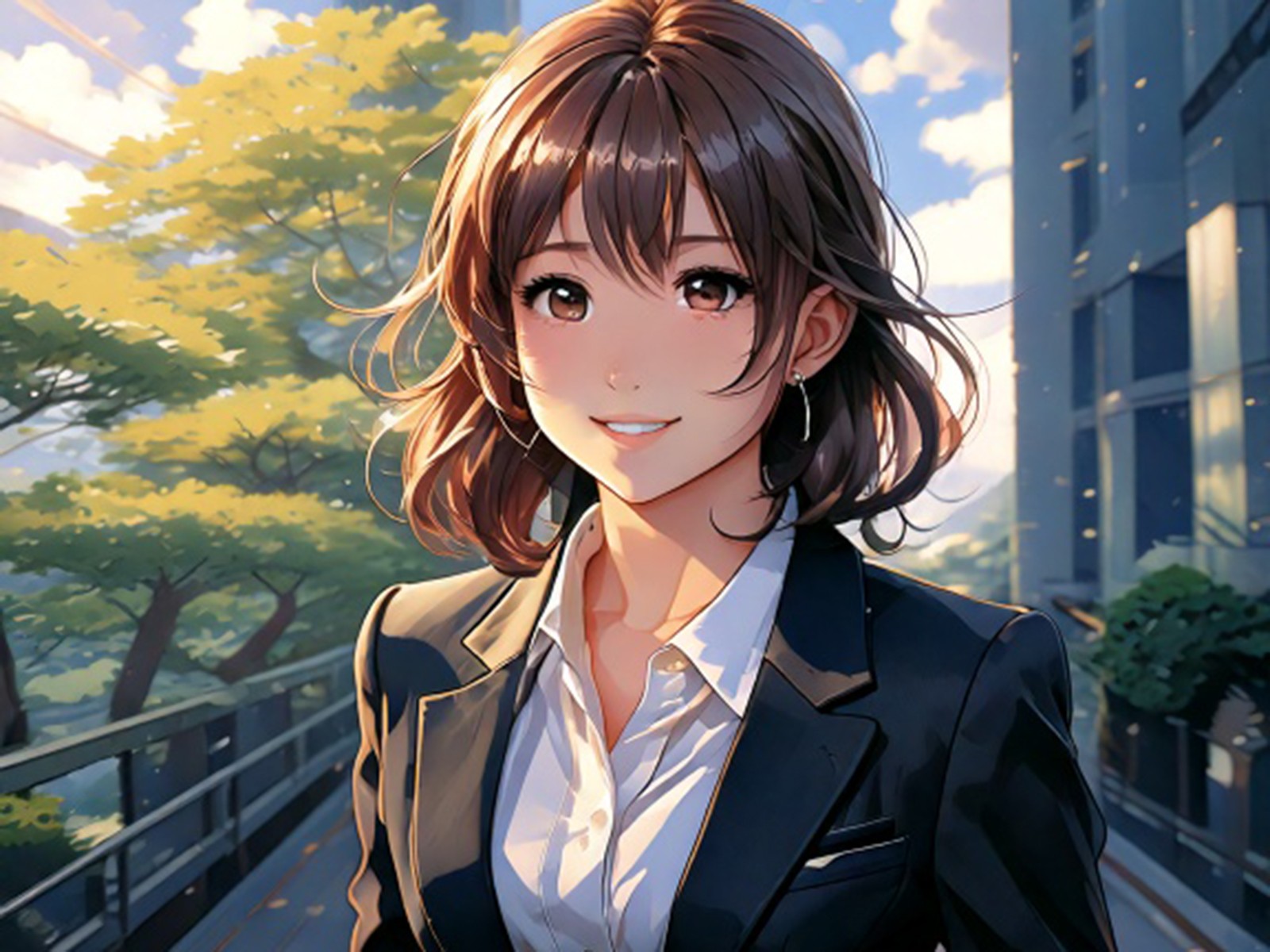 信用調査の結果を前に、冷静に現実と向き合う女性のイメージ